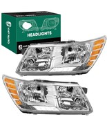 YHTAUTO Headlights for 2009-2020 Dodge Journey Pair Clear Lens Chrome Ho... - $105.25 CAD