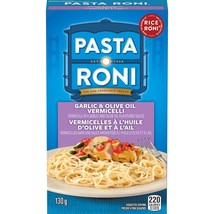 4 X Rice-a-Roni Pasta-Roni Garlic &amp; Olive Oil Vermicelli Pasta 130g Each - £25.58 GBP