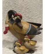 Tii Collections Christmas Santa Holiday Festive Geese Family Vintage Resin - $63.22 CAD