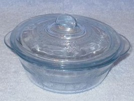 Vintage Fire King Sapphire Blue Individual Casserole with Lid - £7.44 GBP