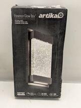 Artika Medium Essence Glowbox Black Outdoor LED Wall Mount Lantern Bubbl... - $88.20