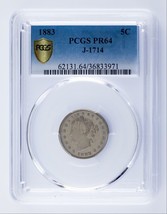 1883 Pattern Nickel Proof J-1714 Graded by PCGS as PR64 - $9,355.50