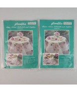 Flower Napkin Embroidery Kit Makes 8 Glorafilia Pink  Embroidery Lot of ... - $24.95