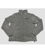 Men&#39;s Columbia Jacket Plush Fleece Grey Full Zip Size Large EXCELLENT CO... - £17.60 GBP