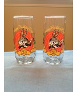 Bugs Bunny 50th Anniversary Glasses!!! Lot of 2!!! - $20.49 CAD