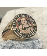 IZE 11.5 - 501st LEGION ARMY VADER RING DEGREE STAR GOLD PLATED PIN WARS... - £18.34 GBP
