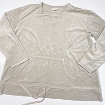 Pure J. Jill Pullover Shirt XLarge Neutral Soft Stretchy Long Sleeve XL ... - $19.19