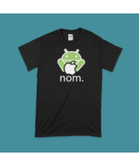 Android Eats Apple Funny T-Shirt Tee PC Geek Parody Gift NOM Smartphone - $29.12 CAD