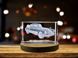LED Base included | Classic British Beauty: MG MGA (1955–1962) - 3D Engraved - £31.46 GBP+