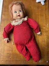 Mattel Vintage 1965 Baby Secret pull string talking doll WORKS - $88.51