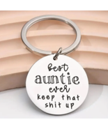 Love Inspiring Message For Auntie Aunt Keychain Key Ring Gift Charm - $18.99