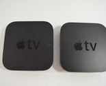 Apple TV 3rd Generation Model A1469 Black Lot of 2 Working w/ 1 Box, 1 R... - $38.52