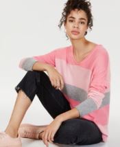 NEW CHARTERS CLUB PINK 100% CASHMERE OVER SIZE SWEATER  SIZE M $189 - £71.37 GBP