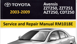 Toyota Avensis 2003-09 Service Repair Manuals (on CD) - $15.90