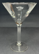 Hard Rock Cafe Martini Glass Cosmos Glass 7&quot; Tall 8oz San Antonio - £8.41 GBP