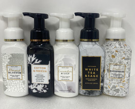 HTF Lot of 5 Bath &amp; Body Works Hand Foaming Soap Black &amp; White Collection - Rare - £47.37 GBP