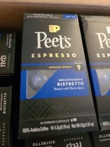 15 Pkgs Peet&#39;s Coffee Espresso Capsules  Decaffeinato Ristretto SEE PICS - $95.93