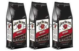  Jim Beam Original Bourbon Flavored Ground Coffee, 3 bags/12 oz each - £21.93 GBP