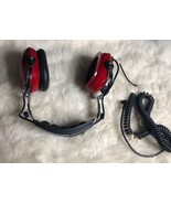 R.E. Racing Electronic Headphones Headset Behind the Head Red/ For Parts... - $17.60 CAD