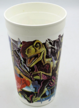 Vintage 1992 McDonald&#39;s Jurassic Park Cup Velociraptor Coca Cola - £5.94 GBP