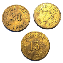Early 1900&#39;s St Albans VT Dowlings Seegar Store Vermont Good For Trade Token Set - £196.68 GBP