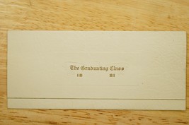 Vintage 1921 Paper Invitation Biloxi High School Graduation Mississippi - £11.67 GBP