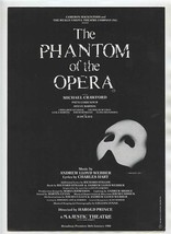 The Phantom of the Opera Brochure Michael Crawford - $17.82