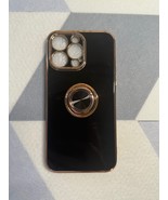 Brand New iPhone 14 Pro Max Fashion Case, Rose Gold &amp; Black, Ring Stand - $6.78 CAD