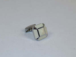 Men J.Valintin Cufflinks by Vitorofolo for French Cuff Shirt V35-22 White Silver image 4