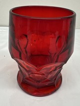 HONEYCOMB RUBY RED 4&quot; WATER TUMBLERS Glass - €12,79 EUR