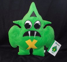 New W/ Tag Alphabeasts Alphabet Letter X Xylox Green Stuffed Animal Plush Toy - £18.67 GBP