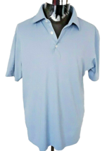 Kirkland Signature Golf Shirt Men&#39;s Large Blue Knit Classic  Activewear  - £11.99 GBP