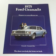 Vintage 1975 Ford Granada/Granada Ghia 4-Door Sedan 250 CID 3-Speed MT Brochure - £11.36 GBP