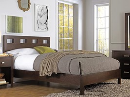Full Riva Solid-Wood Bed By Modus Furniture In Chocolate Brown. - £817.59 GBP