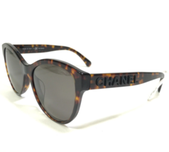 CHANEL Sunglasses 5458-A c.714/83 Tortoise Cat Eye Frames with Gray Lenses - £205.84 GBP