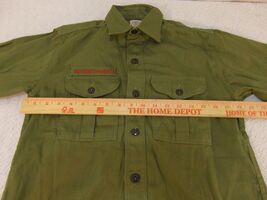Childrens Vintage Boy Scouts Of America Long Sleeved Khaki 13.5 Shirt Lo... - $15.65