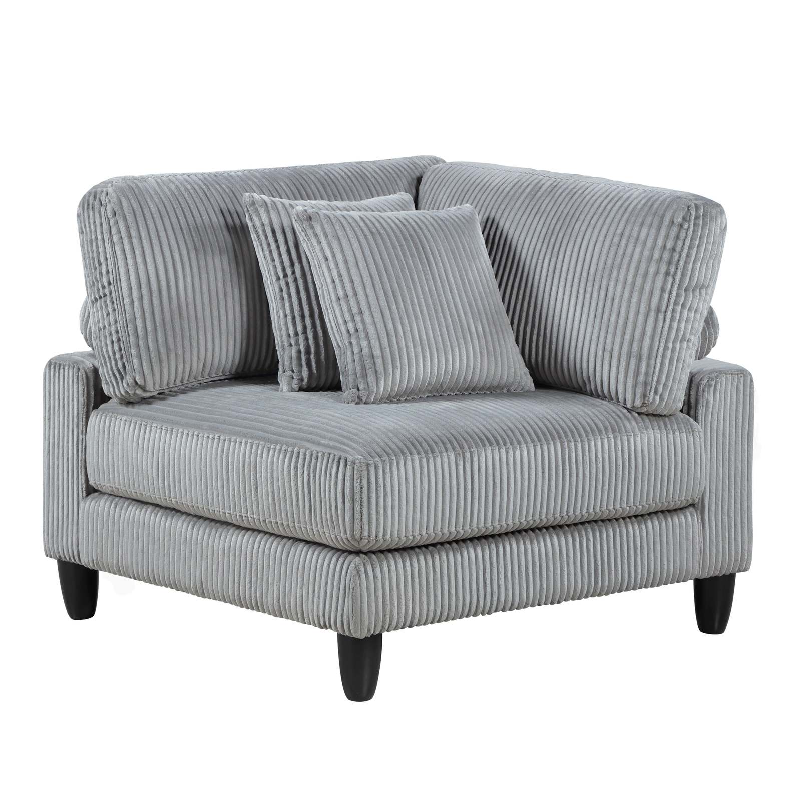 Gray Corduroy Modular Sectional Sofa Set Item image 6