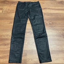 New York &amp; Co. Black Coated Stretch Lower Waist Skinny Jeans Womens Size 4 - $21.78