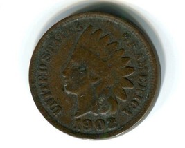 1902 Indian Head Penny United States Small Cent Antique Circulated Coin ... - £4.22 GBP