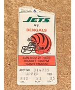Vintage Used NY Jets vs Bengals 11/21/1993 DTC - $13.66 CAD