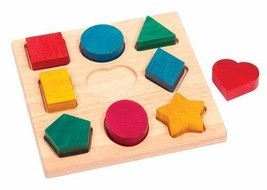 Guidecraft Shape and Color Sorter Eco-friendly Rubberwood  Puzzle New Ag... - £25.32 GBP