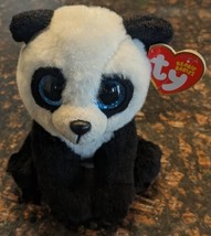 TY Beanie Ming Panda Bear 7&quot; Plush Stuffed Animal Boos 2015 Retired NWT - $10.95