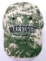 Wake Forest High School North Carolina Men&#39;s Camo Strapback Hat Adjustable  - £23.39 GBP