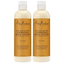 SheaMoisture Raw Shea Butter Hydrating Body Lotion 13 Oz (2 Pack) with box - £37.56 GBP