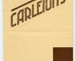 Carleton&#39;s Restaurant Menu San Francisco California June 1940 - £61.58 GBP