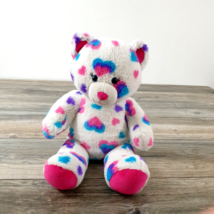 Build a Bear Workshop Hearts and Hugs Teddy Pink Blue Purple Clean Plush... - £14.73 GBP
