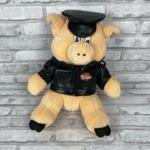 Harley Davidson Biker Hog 12" Motorcycle Pig Plush Stuffed Animal - $12.29