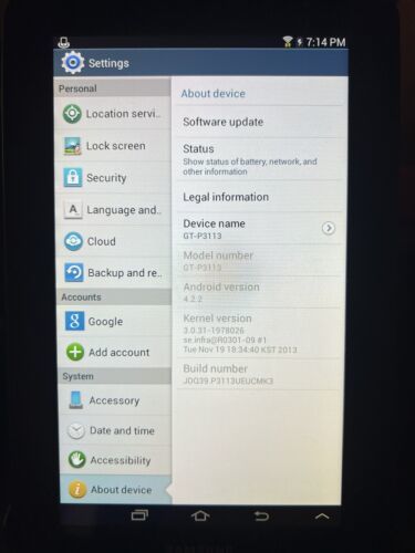 Samsung Galaxy Tab 2 GT-P3113 8GB, Wi-Fi, 7in - Titanium Silver - £28.96 GBP