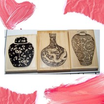 3 Vases New Rubber Stamps - £16.74 GBP