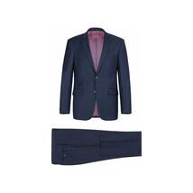Men Renoir Suit Super 140s Soft Wool 2Button Side Vent Classic Fit 508-19 Navy image 2
